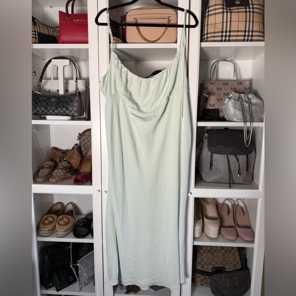 Abercrombie & Fitch Green Light Mint Green Maxi Dress Women’s Size Petite XXXL